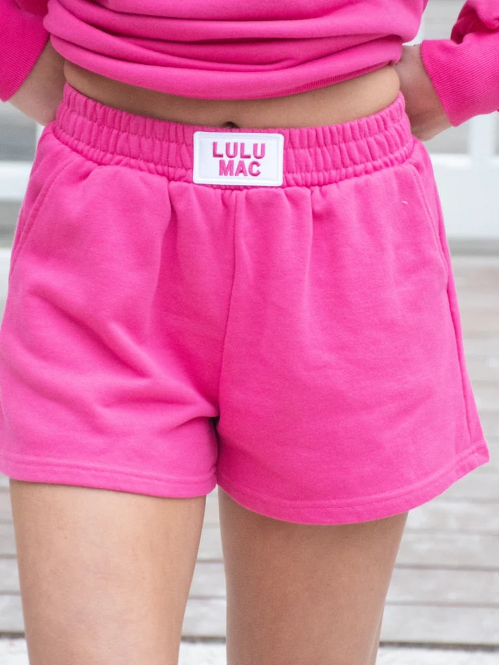 Lulu Mac Pink Athletic Shorts